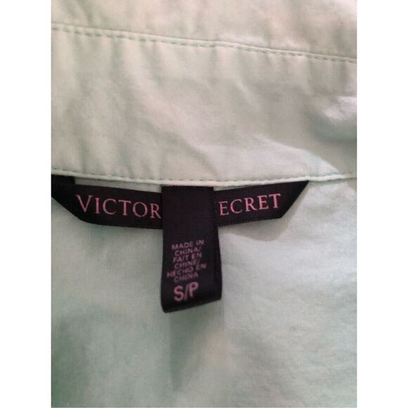 Victoria's Secret Mint Green Botton Down Body Suit Lace Up Size SP - Picture 10 of 11
